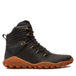 Trekkingi Vivo Barefoot. Brązowe buty zimowe męskie Vivo Barefoot, bez wzorów, sportowe, bez obcasa, bez zapięcia. Za 1,079.00 zł.