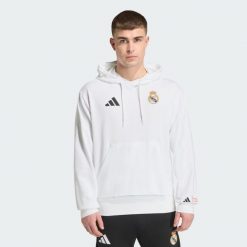Bluza z kapturem adidas Real Madrid Avengers. Białe bluzy nierozpinane męskie ADIDAS, bez wzorów, z kapturem. Za 299.00 zł.