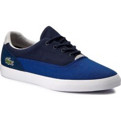 Tenisówki LACOSTE - Jouer 217 1 Cam 7-33CAM1076120 Cnv/Lth. Niebieskie trampki męskie Lacoste, z gumy, klasyczne. W wyprzedaży za 279.00 zł.