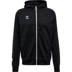 Bawełniana bluza z kapturem zapinana na zamek Hummel Move Grid. Czarne bluzy z kapturem męskie HUMMEL, l, bez wzorów, z bawełny, z kapturem. Za 281.50 zł.