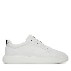 Półbuty G-Star Raw. Białe codzienne półbuty męskie G-Star Raw, bez wzorów, retro, bez obcasa, bez zapięcia. Za 279.99 zł.
