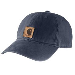 Czapka z daszkiem Carhartt Odessa Cap. Niebieskie czapki męskie Carhartt, bez wzorów, sportowe. Za 91.00 zł.