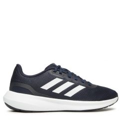 Buty do biegania adidas. Niebieskie buty do biegania męskie ADIDAS, bez wzorów, bez zapięcia, do biegania. Za 199.99 zł.