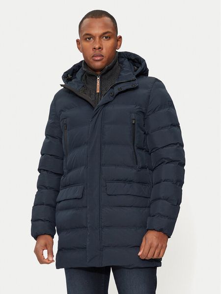 Geox Kurtka zimowa M4628L T3128 F1624 Granatowy Regular Fit. Niebieskie kurtki męskie Geox, na zimę, l, bez wzorów, z syntetyku, bez ramiączek, bez kaptura. Za 919.99 zł.