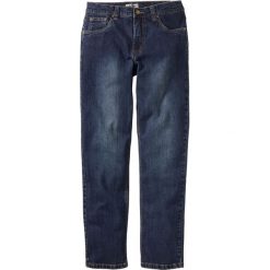 Dżinsy ze stretchem Regular Fit Straight bonprix ciemnoniebieski. Jeansy męskie bonprix. Za 79.99 zł.
