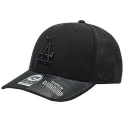Czapka z daszkiem męska 47 Brand MLB LA Dodgers Cold Zone Cap. Czarne czapki męskie 47 Brand, bez wzorów, z wełny, sportowe. W wyprzedaży za 88.05 zł.