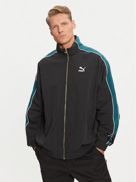 Puma Bluza Play Loud T7 626719 Czarny Relaxed Fit. Czarne bluzy rozpinane męskie Puma, m, bez wzorów, z syntetyku, bez ramiączek, bez kaptura. Za 259.99 zł.
