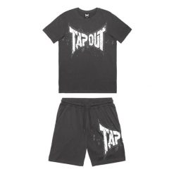 Zestaw koszulka i spodenki Tapout Dunlab. Białe buty treningowe męskie TAPOUT, bez wzorów, z dresówki, bez zapięcia, na fitness i siłownię. Za 239.50 zł.