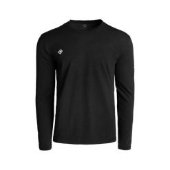 BRIANES Męska koszulka z długim rękawem i okrągłym dekoltem na co dzień. Czarne bielizna termoaktywna męska IZAS, m, bez wzorów, bez ramiączek. W wyprzedaży za 139.09 zł.