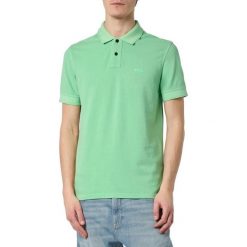 Koszulka męska Polo BOSS Prime Open Green regular fit zielona (50507813-347). Zielone koszulki polo męskie Boss, m, bez wzorów, sportowe, bez kołnierzyka, bez ramiączek. Za 239.00 zł.