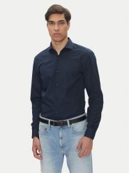 HUGO Koszula C-Jason 50293691 Granatowy Slim Fit. Niebieskie koszule męskie Hugo, m, bez wzorów, z bawełny, bez kołnierzyka, bez ramiączek. Za 229.99 zł.