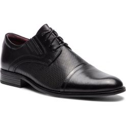 Półbuty LASOCKI FOR MEN MB-KRIS-02. Czarne eleganckie półbuty męskie Lasocki For Men, ze skóry, bez obcasa, bez zapięcia. Za 179.99 zł.