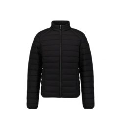 Lekka kurtka puchowa JOTT Aragon. Czarne kurtki męskie Jott, m, bez wzorów, z puchu, bez ramiączek, bez kaptura. W wyprzedaży za 697.50 zł.