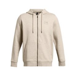 Bluza z kapturem z pełnym zamkiem błyskawicznym Under Armour Icon Fleece. Brązowe bluzy z kapturem męskie Under Armour, bez wzorów, z bawełny, z kapturem. Za 348.50 zł.