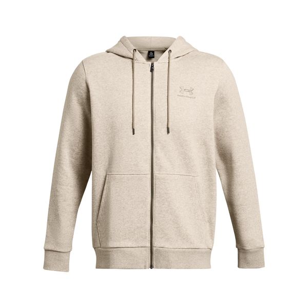 Bluza z kapturem z pełnym zamkiem błyskawicznym Under Armour Icon Fleece. Brązowe bluzy z kapturem męskie Under Armour, bez wzorów, z bawełny, z kapturem. Za 348.50 zł.