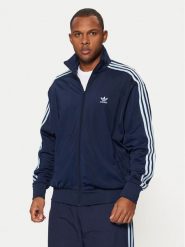 Adidas Bluza adicolor Classics Firebird JP2544 Granatowy Loose Fit. Niebieskie bluzy rozpinane męskie ADIDAS, l, bez wzorów, z syntetyku, bez ramiączek, bez kaptura. Za 329.99 zł.