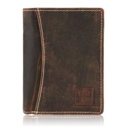 Portfel męski brązowy PAOLO PERUZZI T-13-BR. Brązowe portfele męskie Paolo Peruzzi, bez wzorów, ze skóry. Za 59.99 zł.