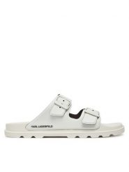 KARL LAGERFELD Klapki Kondo Tred KL70975 Biały. Białe klapki i japonki męskie KARL LAGERFELD, bez wzorów, ze skóry. Za 329.99 zł.