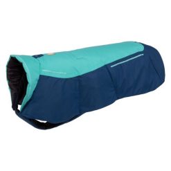 Kurtka przeciwdeszczowa dla psa Ruffwear Vert Jacket. Zielone kurtki męskie RUFFWEAR, xs, bez wzorów, bez ramiączek, bez kaptura. Za 429.99 zł.
