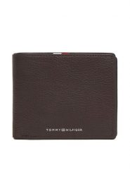 Tommy Hilfiger Portfel Th Corp Cc & Coin AM0AM13740 Brązowy. Brązowe portfele męskie Tommy Hilfiger, bez wzorów, ze skóry. Za 299.99 zł.
