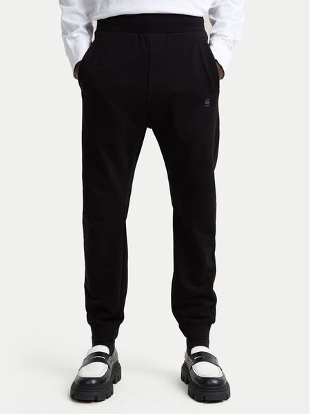 G-Star Raw Spodnie dresowe Nifous D25525-D566 Czarny Regular Fit. Czarne spodnie dresowe męskie G-Star Raw, bez wzorów, z bawełny. Za 279.99 zł.