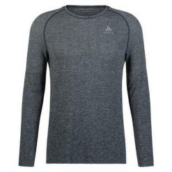 Koszulka z długim rękawem do biegania męska Odlo ESSENTIAL SEAMLESS. Szare koszulki męskie z długim rękawem Odlo, m, bez wzorów, sportowe, bez kołnierzyka, bez ramiączek. W wyprzedaży za 237.45 zł.