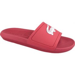 Czerwone Klapki Lacoste Croco Slide 119 1 M 737CMA001817K. Czerwone klapki i japonki męskie Inna marka, bez wzorów, z gumy. W wyprzedaży za 199.00 zł.