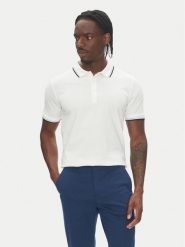 Lindbergh Polo 30-404010 Biały Relaxed Fit. Białe koszulki polo męskie Lindbergh, m, bez wzorów, z bawełny, bez kołnierzyka, bez ramiączek. Za 69.99 zł.