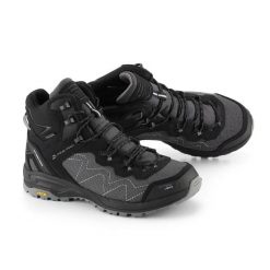 Buty wysokie trekkingowe unisex Alpine Pro Cerne 2 Vibram. Czarne buty trekkingowe męskie Alpine Pro, bez wzorów, ze skóry, bez zapięcia, trekkingowe. W wyprzedaży za 599.00 zł.