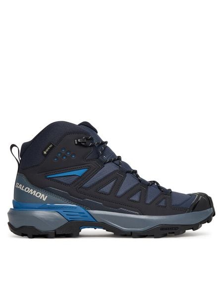 Salomon Trekkingi X Ultra 360 Mid Gore-Tex L47864800 Granatowy. Niebieskie buty trekkingowe męskie Salomon, bez wzorów, z gore-texu, bez zapięcia, trekkingowe, gore-tex. Za 479.99 zł.