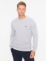 Lacoste Sweter AH1985 Szary Regular Fit. Szare kardigany męskie Lacoste, m, bez wzorów, z bawełny, bez ramiączek. Za 479.99 zł.