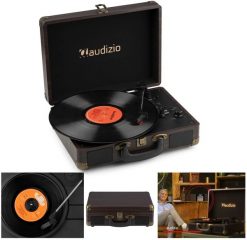 Gramofon w walizce z BT In/Out RP116DW Audizio ciemne drewno one size. Gramofony Audizio. Za 403.94 zł.
