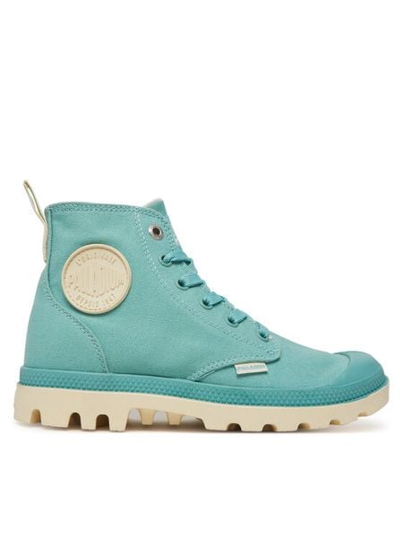 Palladium Trapery Pampa Duo Chrome 74470-384-M Turkusowy. Niebieskie buty zimowe męskie Palladium, bez wzorów, z materiału, bez obcasa, bez zapięcia. Za 249.99 zł.