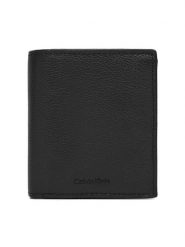 Calvin Klein Portfel Micropebble Comp Trifold W Coin LV04D1034G Czarny. Czarne portfele męskie Calvin Klein, bez wzorów, ze skóry. Za 259.99 zł.