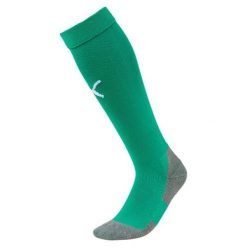 Getry piłkarskie Puma Liga Core Socks. Białe legginsy męskie Puma, bez wzorów, do piłki nożnej. Za 39.00 zł.