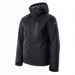 Kurtka zimowa męska narciarska Icepeak Capot. Czarne kurtki narciarskie i snowboardowe męskie Icepeak, na zimę, m, bez wzorów, bez kaptura, narciarskie. Za 723.84 zł.