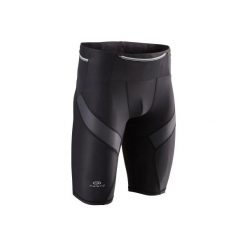Krótkie legginsy kompresyjne do biegania TRAIL męskie. Legginsy męskie marki KALENJI. Za 99.99 zł.