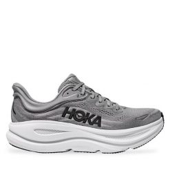Buty do biegania Hoka. Szare buty do biegania męskie HOKA, bez wzorów, bez zapięcia, do biegania. Za 799.99 zł.