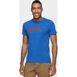 T-shirt męski TSM003 - niebieski. T-shirty męskie 4f. W wyprzedaży za 44.99 zł.