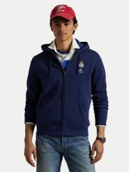 Polo Ralph Lauren Bluza 710963820001 Granatowy Regular Fit. Niebieskie bluzy rozpinane męskie Polo Ralph Lauren, m, bez wzorów, z bawełny, bez ramiączek, bez kaptura. Za 699.99 zł.