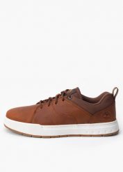TIMBERLAND Maple Grove LTHR OX Sneakersy męskie. Brązowe buty sportowe na co dzień męskie Timberland, l, bez wzorów, z gumy, eleganckie, bez ramiączek, bez kaptura. Za 469.99 zł.
