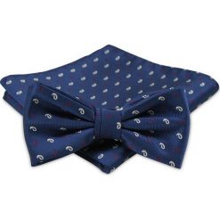 Modna Mucha Męska - Alties - Niebieska, Wzór. Niebieskie krawaty i muchy męskie Alties, bez wzorów, eleganckie. Za 40.00 zł.