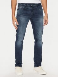 Tommy Jeans Jeansy Scanton DM0DM20550 Granatowy Slim Fit. Niebieskie jeansy męskie Tommy Jeans, bez wzorów, z bawełny. Za 339.99 zł.