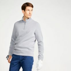 Bluza do golfa męska Inesis MW500. Szare bluzy rozpinane męskie INESIS, m, bez wzorów, z elastanu, klasyczne, bez ramiączek, bez kaptura. W wyprzedaży za 119.99 zł.