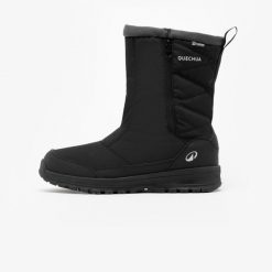 Śniegowce turystyczne męskie Quechua NH100 zamek. Czarne buty trekkingowe męskie QUECHUA, na zimę, bez wzorów, sportowe, bez obcasa, bez zapięcia. Za 179.99 zł.