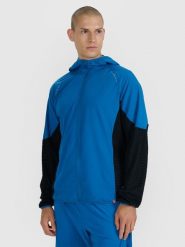 4F Bluza do biegania w terenie Primaloft Active męska - granatowa XL. Niebieskie bluzy z kapturem męskie 4f, l, bez wzorów, z materiału, z kapturem. Za 299.99 zł.