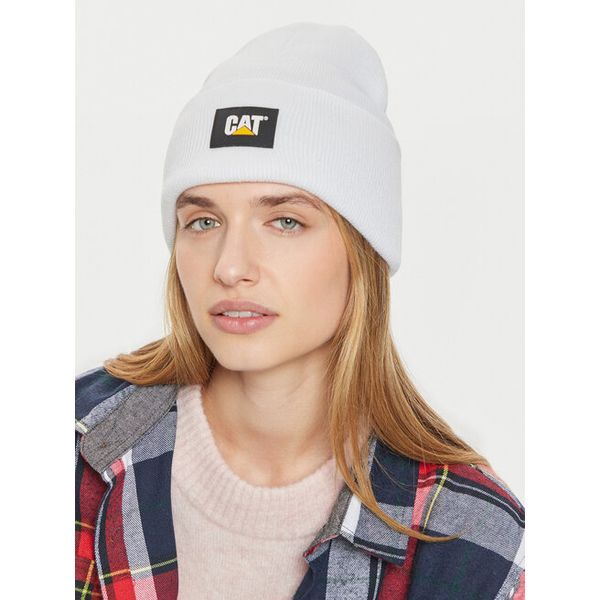 Czapka CAT Footwear. Białe czapki męskie CAT Footwear, na zimę, bez wzorów. Za 69.99 zł.