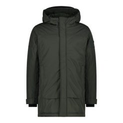 Parka męska turystyczne CMP 34K0877. Zielone parki męskie CMP, na zimę, m, bez wzorów, bez kaptura. W wyprzedaży za 502.00 zł.