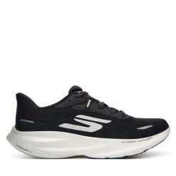 Buty do biegania Skechers. Czarne buty do biegania męskie Skechers, bez wzorów, bez zapięcia, do biegania. Za 569.99 zł.