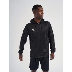 Bluza sportowa męska Hummel Zip. Białe bluzy nierozpinane męskie HUMMEL, l, bez wzorów, sportowe, bez ramiączek, bez kaptura. Za 222.55 zł.
